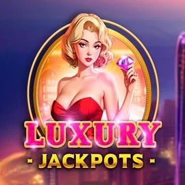 Luxury Jackpots slot logo by Triple Cherry at Spinstein Casino