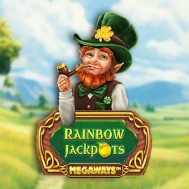 Jackpots logo of Rainbow Jackpots Megaways from Red Tiger Gaming at Spinstein Casino
