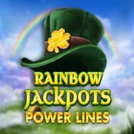 Rainbow Jackpots Power Lines logo by Red Tiger Gaming Spinstein Casino