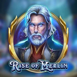 Rise of Merlin slot logo by Play'n GO at Spinstein Casino
