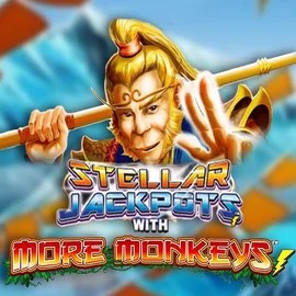 Stellar Jackpots with More Monkeys logo by Lightning Box Game Spinstein Casino